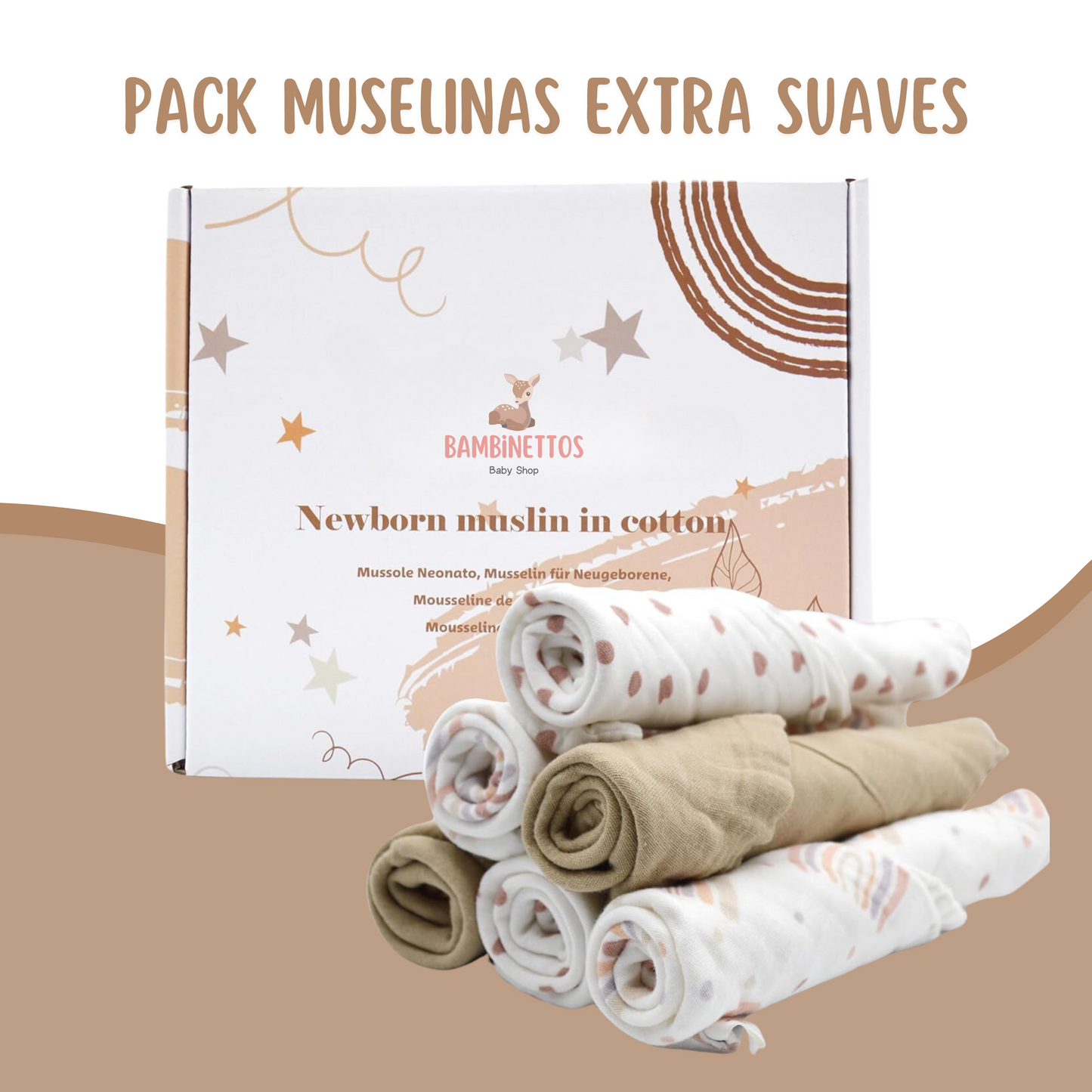 PACK MUSELINAS EXTRA SUAVES