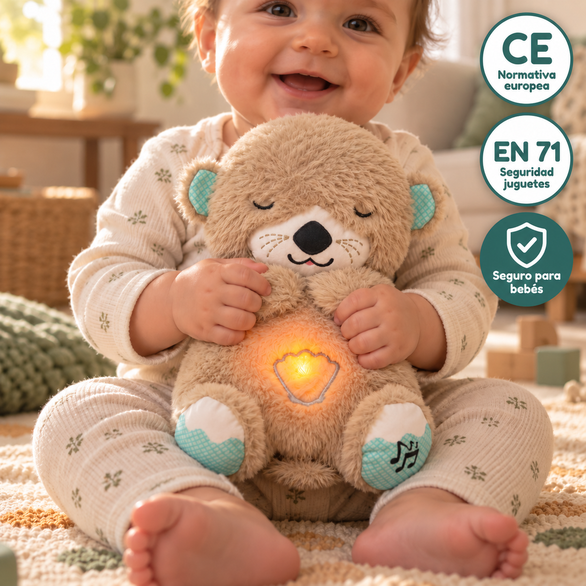 Bambinetto Duermebien – Peluche que respira con luz y nanas