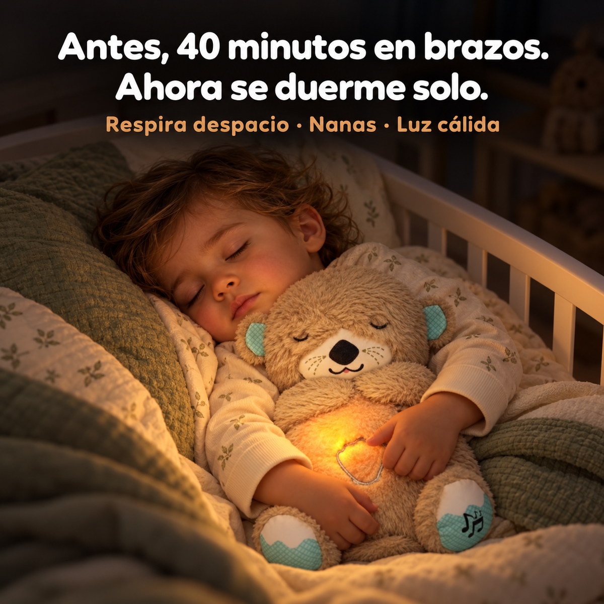 Bambinetto Duermebien – Peluche que respira con luz y nanas